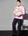 Shop Women's Pink Puff Printed Plus Size T-shirt-Full