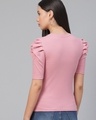 Shop Women's Pink Puff Sleeve Top-Design