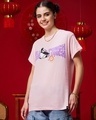 Shop Women's Pink Punch For Lunch Graphic Printed Boyfriend T-shirt-Design
