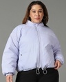Shop Women's Pink & Purple Reversible Oversized Plus Size Jacket-Full
