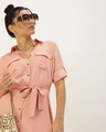 Shop Women's Pink Rayon Dress-Full