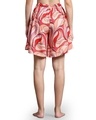 Shop Women's Pink & Red All Over Printed Loose Comfort Fit Skorts-Full