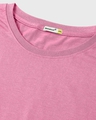Shop Women's Pink Sarcastic one Graphic Printed Plus Size Boyfriend T-shirt