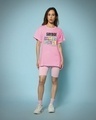 Shop Women's Pink Savage Certified Graphic Printed Boyfriend T-shirt-Design