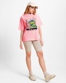 Shop Women's Pink Sea u Never Graphic Printed Oversized T-shirt