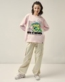 Shop Women's Pink Sea U Never Graphic Printed Oversized T-shirt-Full