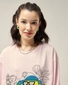 Shop Women's Pink Sea U Never Graphic Printed Oversized T-shirt