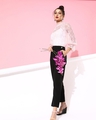 Shop Women's Pink Self Design Sheer Top-Full
