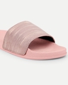 Shop Women's Pink Self Design Sliders
