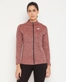 Shop Women's Pink Self Designed Jacket-Front