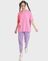 Shop Women's Pink Self Love Graphic Printed Oversized T-shirt