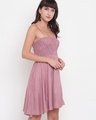 Shop Women's Pink Short Dress-Full