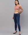 Shop Women's Pink Slim Fit Short Top