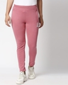 Shop Women's Pink Slim Fit Track Pants-Front