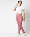 Shop Women's Pink Slim Fit Track Pants