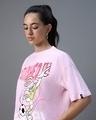 Shop Women's Pink Smashed It Graphic Printed Oversized T-shirt
