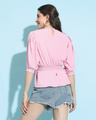 Shop Women's Pink Smocked Top-Full