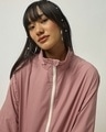 Shop Women's Pink Oversized Windcheater Jacket