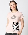 Shop Women's Pink Stay Classy Minnie (DL) T-shirt-Front
