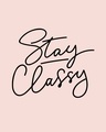 Shop Women's Pink Stay Classy Minnie (DL) T-shirt-Full
