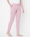 Shop Women's Pink Striped Lounge Pants-Full