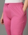 Shop Women's Pink Oversized Plus Size Joggers