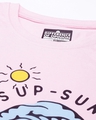 Shop Women's Pink Surfer Paradise Graphic Printed Oversized T-shirt