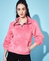 Shop Women's Pink Sweatshirt-Front