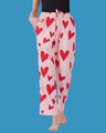 Shop Women's Pink Sweetheart All Over Printed Pyjamas-Front