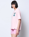 Shop Women's Pink Taking it Slow Graphic Printed Oversized T-shirt-Design