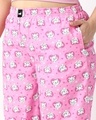 Shop Women's Pink The Aristocats All Over Printed Plus Size Wide Leg Pyjamas