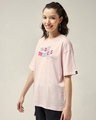 Shop Women's Pink The Doom Generation Graphic Printed Oversized T-shirt-Full