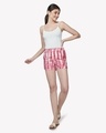 Shop Women's Pink Tie & Dye Shorts