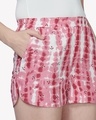 Shop Women's Pink Tie & Dye Shorts
