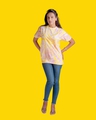 Shop Women's Pink Tie & Dye Loose Comfort Fit T-shirt-Full