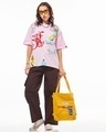 Shop Women's Pink Tom & Jerry Graphic Printed Oversized T-shirt