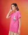 Shop Women's Pink Tsunade Graphic Printed Boyfriend T-shirt-Design