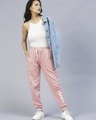 Shop Women's Pink Typography Joggers