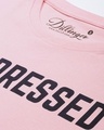 Shop Women's Pink Typography T-shirt-Full