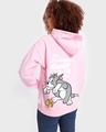 Shop Women's Pink What Responsibility Graphic Printed Oversized Hoodie-Design