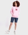 Shop Women's Pink What Responsibility Graphic Printed Oversized Hoodie-Full
