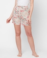 Shop Pack of 2 Women's Pink & White All Over Floral Printed Lounge Shorts-Full