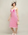 Shop Women's Pink & White Dress