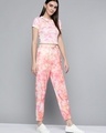Shop Women's Pink & White Tie & Dye Co-ord Set-Design