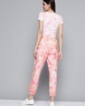 Shop Women's Pink & White Tie & Dye Co-ord Set-Full