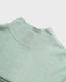 Shop Women's Sage High Neck Oversized Crop Sweater