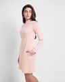 Shop Women's Pink High Neck Slim Fit Pocket Dress-Design