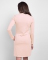 Shop Women's Pink High Neck Slim Fit Pocket Dress-Full