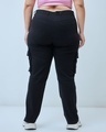 Shop Women's Black Plus Size Cargo Pants-Design