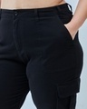 Shop Women's Black Plus Size Cargo Pants